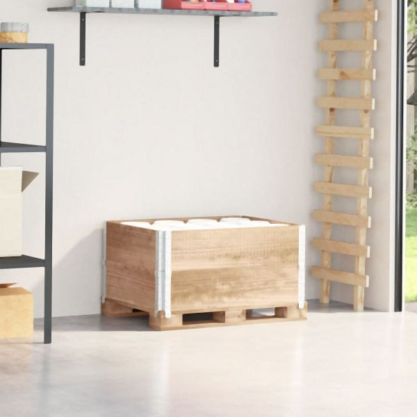 vidaXL Paletten-Aufsatzrahmen 2 Stück 80x60 cm Massivholz Kiefer, 4010268