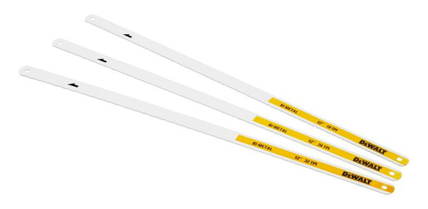 DeWalt Bi-Metall-Sägeblätter 300mm 3er Pack mit 18 / 24 / 32 TPI, DWHT0-20558