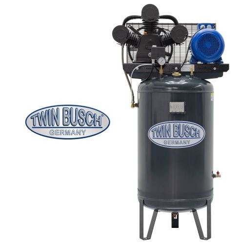 Twin Busch Druckluftkompressor stehend - 270 L - Grey, TWKS-270-10/3