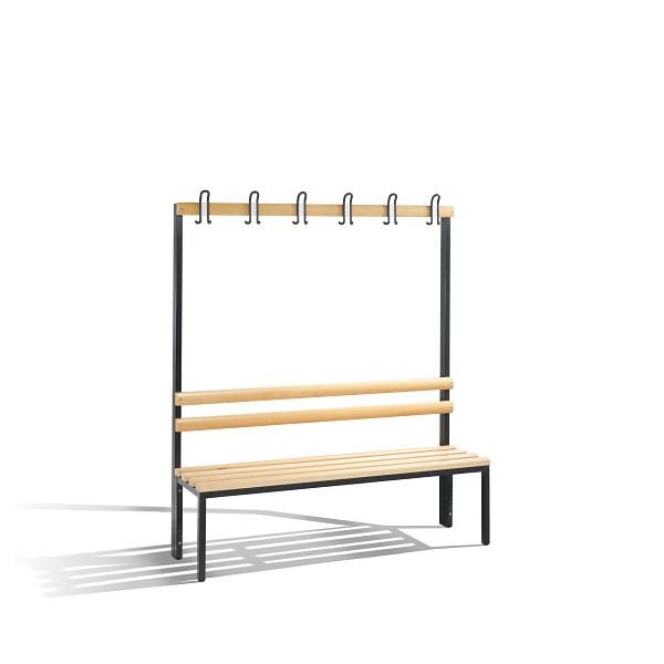 C+P Garderobenbank einseitig Basic, H1650xB1500xT400mm, 8051-100 S10000