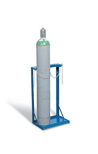 DENIOS Gasflaschenständer für 2 Flaschen (Ø 230 mm), zur Wandbefestigung, 115873
