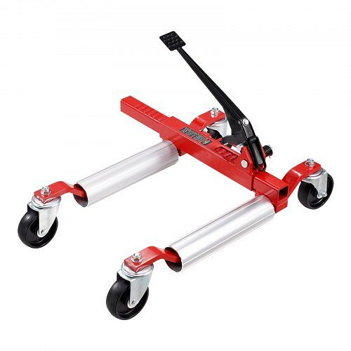 VEVOR Radwagen Wagenheber 680 kg Tragkraft, 360° drehbare Räder, Hochleistungs-Ratschenwagenheber für Fahrzeugreparatur, JTSLSBYC1J15C4BCJV0