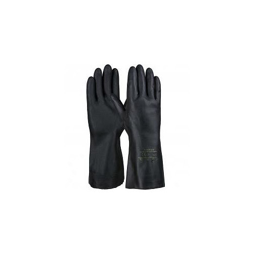 PRO FIT Neopren/Latex Chemikalienschutzhandschuh, 30 cm, schwarz, Größe: 9, VE: 12 Paar, 60381-9