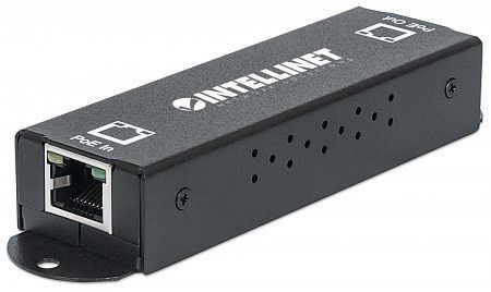 INTELLINET Gigabit High-Power PoE+ Extender, IEEE 802.3at/af Power over Ethernet (PoE+/PoE), Metall, 560962