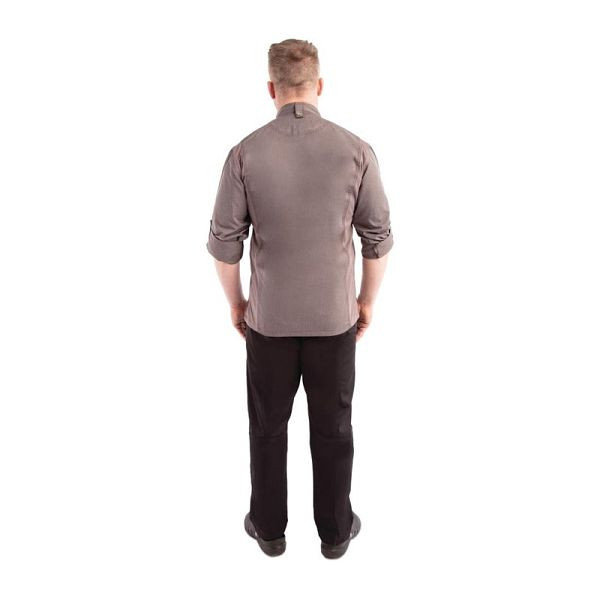 Chef Works Urban Hartford Kochjacke Unisex mit Reißverschluss langärmlig grau XL, BB263-XL