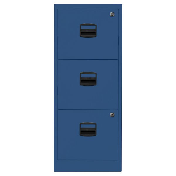 Bisley Home Hängeregistraturschrank PFA, 3 HR-Schubladen, 639 oxfordblau, PFA3F639