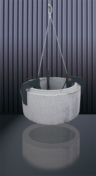 Eichinger Schachtringgehänge 1062.4, 3000kg mit 1,70m Kette lackiert, Spannbereich 60 - 160, 10620400000000