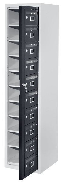 Kappes ErgoPlus Postverteilerschrank 10 Fächer, 1850 x 450 x 500 mm, RAL 7035/7016, 8503.00.0424