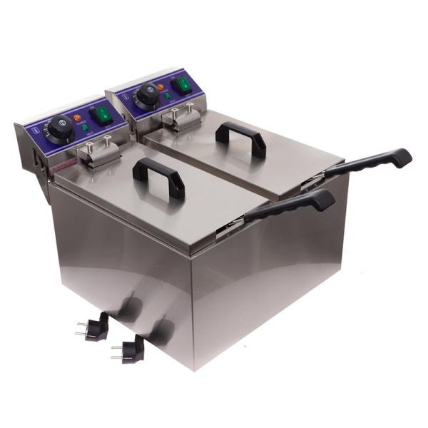 ALLPAX Elektro-Doppel-Fritteuse 16 l, 10023274, 4065687011851