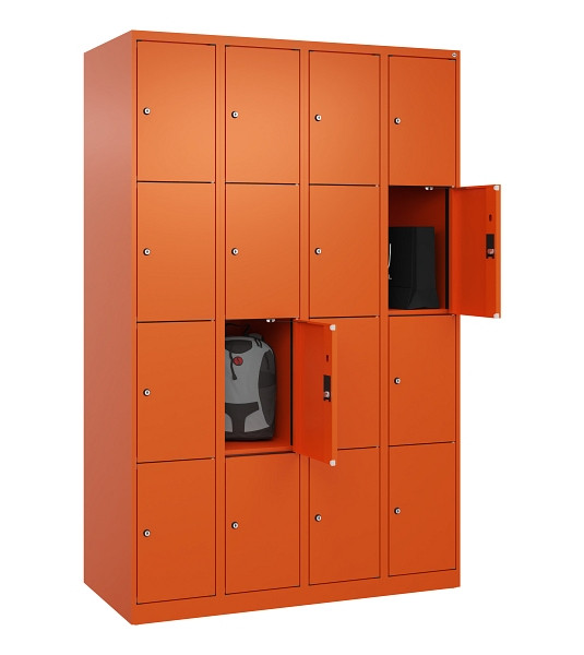 C+P Schließfachschrank Evolo PLUS, 16 Fächer, 1850x1200x500mm, 2004/2004, 049000-404 S10023