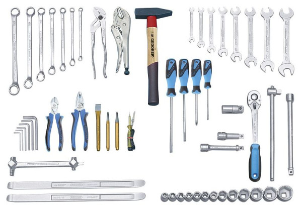 GEDORE Werkzeugsortiment MM 57-teilig, auch in Werkzeugkästen erhältlich, 6607010