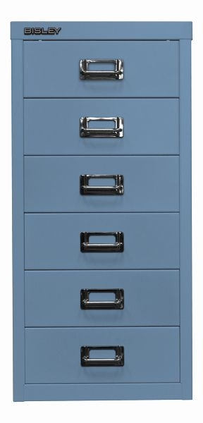 Bisley MultiDrawer, 29er Serie, DIN A4, 6 Schubladen, blau, L296605