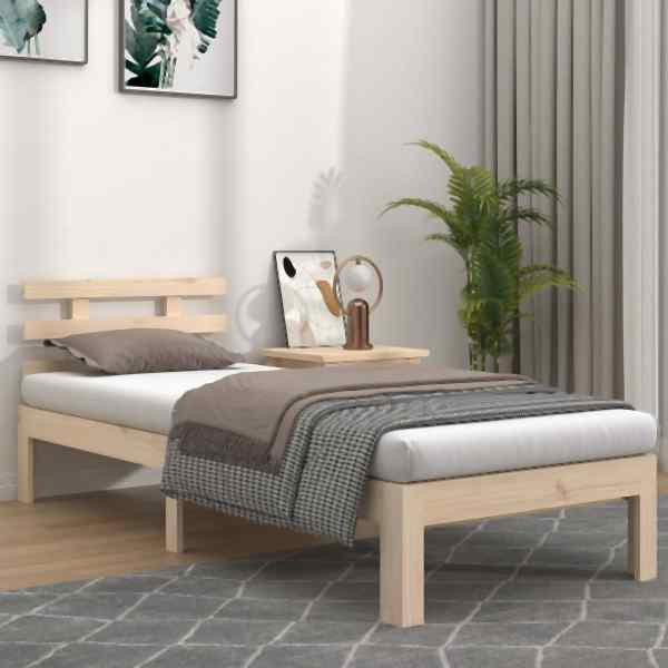 vidaXL Massivholzbett 100x200 cm, 814744, 8720286996898