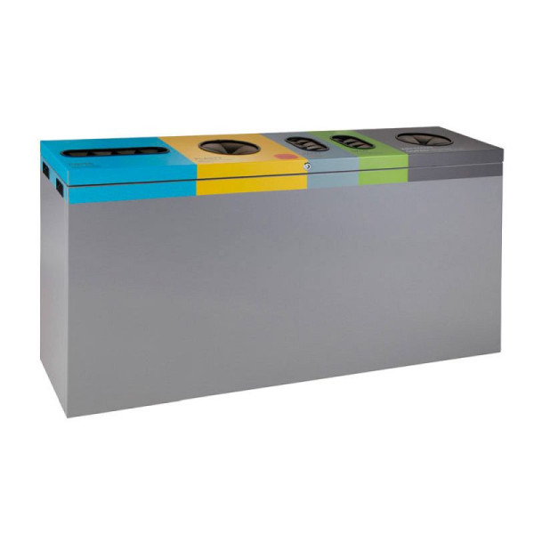 STEIN HGS Abfalltrennstation, grau, Stahl, 83572.0001