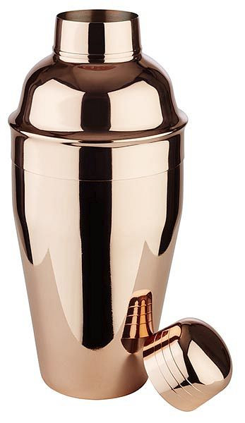 APS Shaker -CLASSIC-, Ø 8,5 cm, Höhe: 20 cm, 0,5 Liter, Edelstahl, Kupfer-Look, 93211