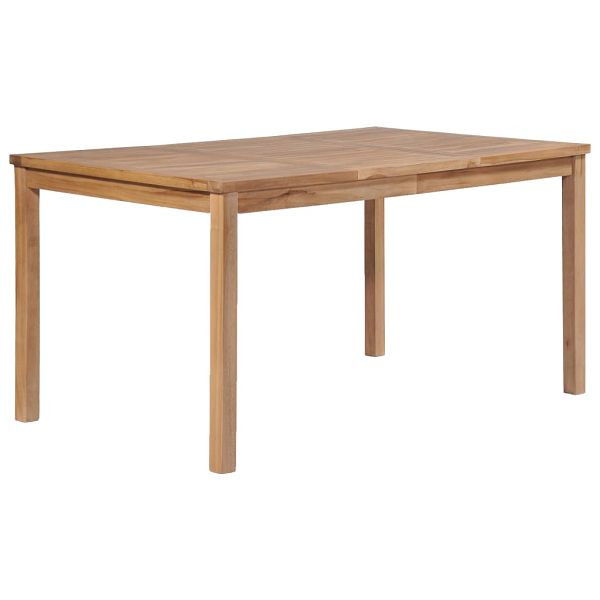 vidaXL Gartentisch 150x90x77 cm Massivholz Teak, 44997