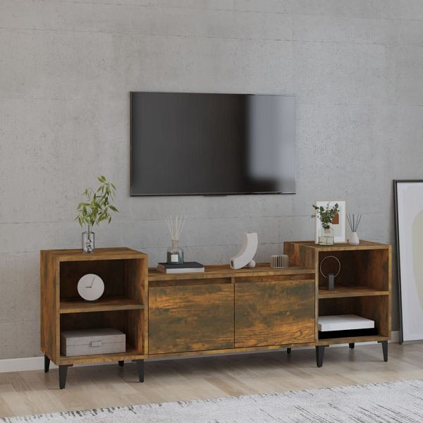 vidaXL TV-Schrank Räuchereiche 160x35x55 cm Holzwerkstoff, 821201