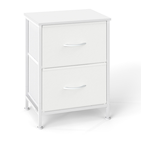 SONGMICS Nachttisch, Braun, Schwarz, 39,6x30x53,2 cm, LGS312WH01