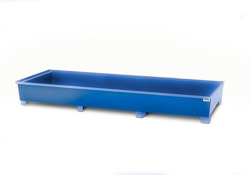DENIOS Regalwanne zum Unterstellen aus lackiertem Stahl, für Fachbreite 3300 mm, 3280 x 1300 x 420 mm, 273996