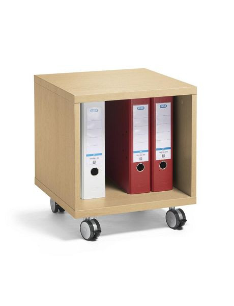 Deskin Multifunktionswagen MODUL, offen, Dekor Buche, H 465 x B 420 x T 420 mm, 286656