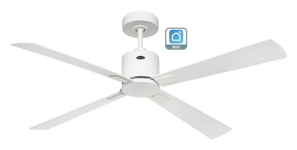 CasaFan Deckenventilator Eco Concept 132 Lack weiß-Lack weiß/lichtgrau WiFi, 921362W