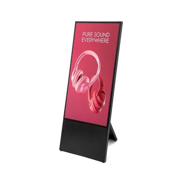 Showdown Displays StreamLine Digitaler Kundenstopper Mit 43" Samsung-Bildschirm Schwarz, DIASTREAM43ESF