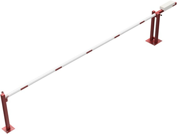 Schake Wegeschranke mit Gegengewicht und Auflagestütze, lichte Weite: 5000 mm, mit Profilzylinderschloss, 411_50ZPB