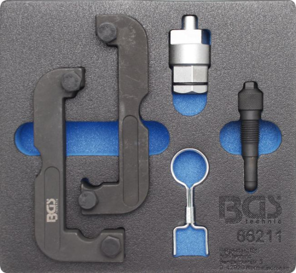 BGS Werkstattwageneinlage 1/6: Motor-Einstellwerkzeug-Satz, für Audi 2.4, 2.8, 3.0 TFSI, 66211