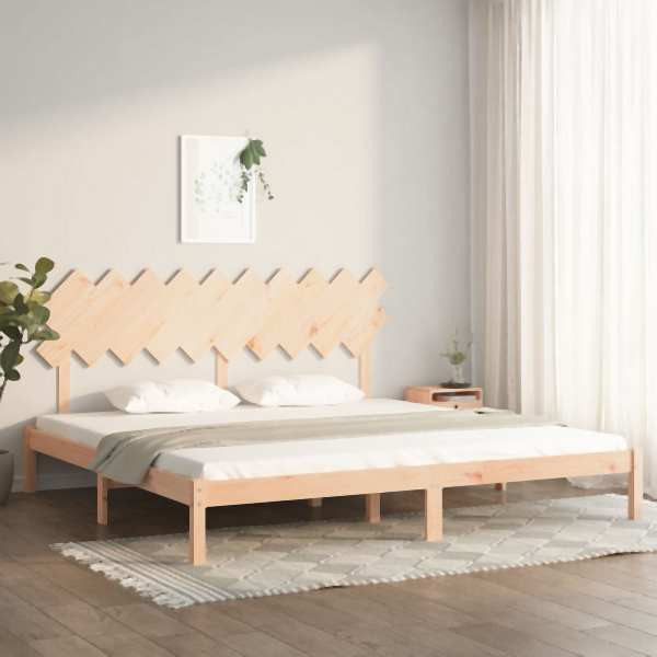 vidaXL Massivholzbett 200x200 cm, 3104888, 8720287036388