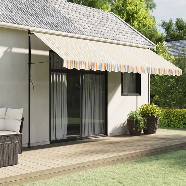 vidaXL Markisenbespannung Mehrfarbig Gestreift 4,5x3,5 m, 367729