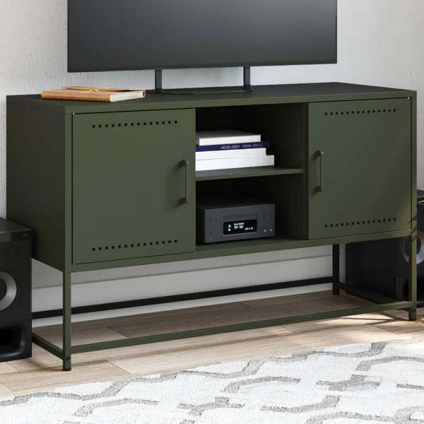 vidaXL Highboard Weiß 36x39x107 cm Stahl, 846535, 8721102634185