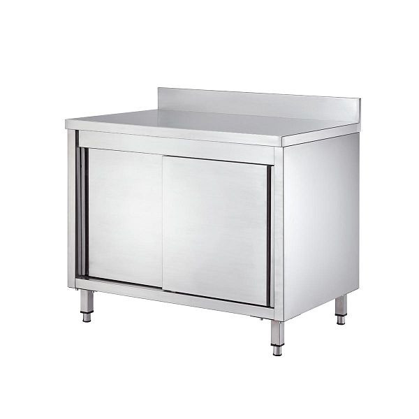 Vaiotec EASYLINE Arbeitsschrank 600 / 2 Schiebetüren und Aufkantung L: 1000 mm, 10160