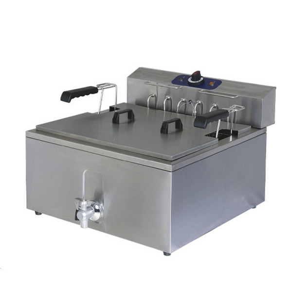 Mastro Elektro-Fritteuse für Konditorei mit Ablasshahn, Tischmodell, 25 Liter, 1150G