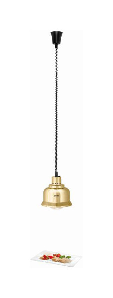 Bartscher Wärmelampe IWL250D GO, Material: Stahl, Lackiert, 114275, 4015613712734