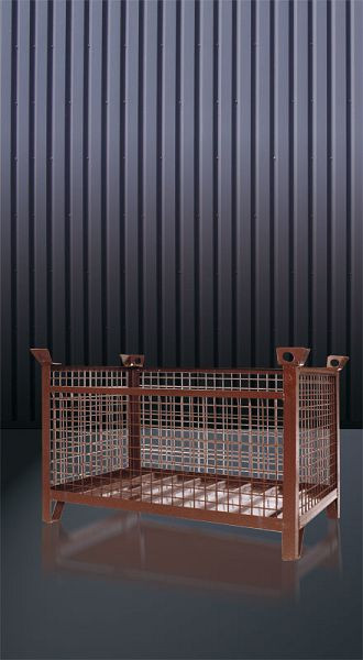 Eichinger Gitterbox-Stapelpalette 1315.1, lackiert, ohne Klappe, 1000 x 800 x 750 mm, 13150100000000