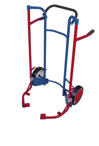 VARIOfit Reifenkarre niedrig, Außenmaße: 705 x 660 x 1.165 mm, RAL 5010 enzianblau, Radsatz: Vollgummibereifung, sk-710.303