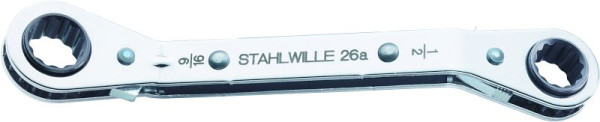 STAHLWILLE Ratschenringschlüssel Nr.26a Schlüsselweite 1/4 x 5/16 " Länge 109 mm, 41551620