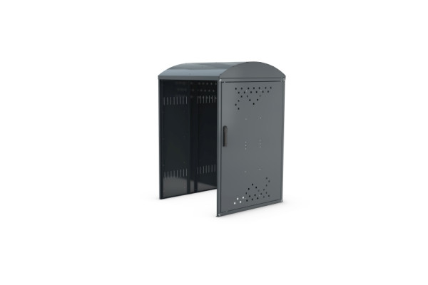 WSM Anbausatz Rollatorbox B mit Seitenwand RAL 7016, 122000076