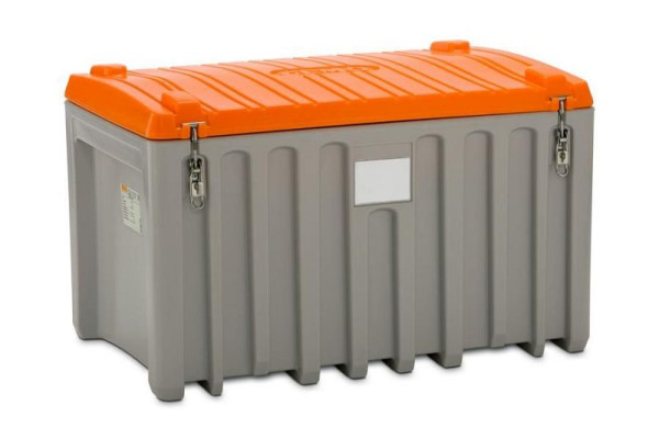 Cemo CEMbox 400 l, grau/orange, Maße: 107 x 65 x 58 cm, 10334, 4052886328408