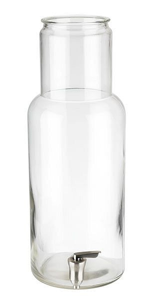 APS Glas inklusive Zapfhahn, Ø 17 cm, Höhe: 46 cm, Behälter aus Glas, zu Getränkespender 7,5 Liter, 10427
