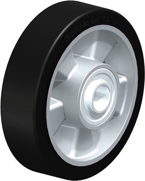 Blickle ALEV 140/20K Rad aus Elastik-Vollgummi, Schwarz, 1701