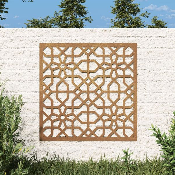 vidaXL Garten-Wanddeko 55x55 cm Cortenstahl Maurisches Design, 824478