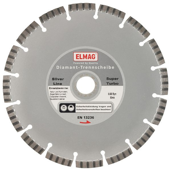 ELMAG Diamantscheibe 400 mm, PREMIUM LINE - ASPHALT (Bohrung: 25,4 mm) (speziell für Fugenschneider), 61541