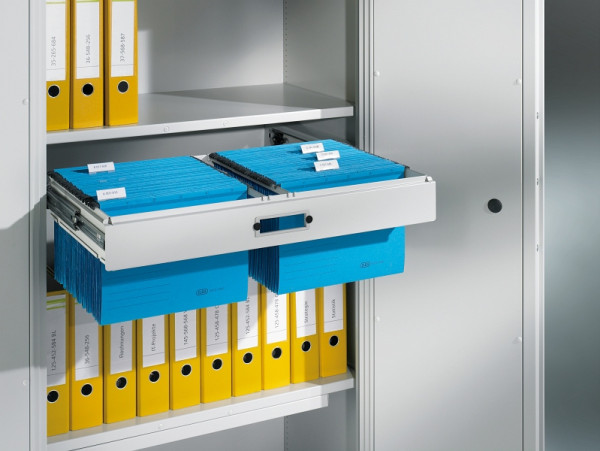 C+P Stahl-Hängerahmen, Acurado-1000, Maße (B x T): 754 x 354 mm, Inneneinrichtung: RAL 7035 Lichtgrau, 1050-811 S10000