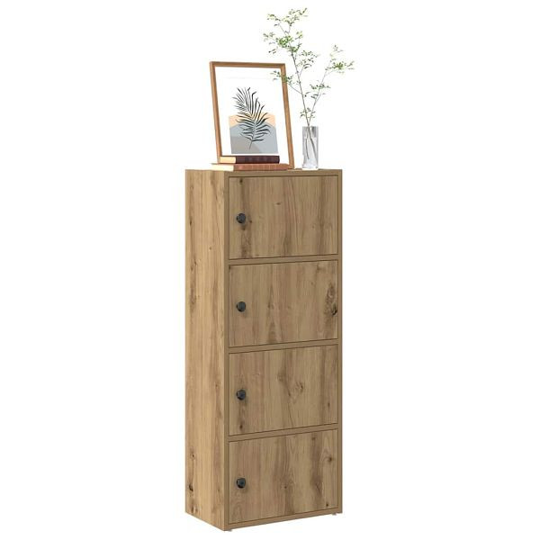 vidaXL Bücherregal Artisan-Eiche 40x24x102 cm Holzwerkstoff, 860381