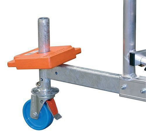 DENIOS Fahrrollensatz für Arbeitsgerüst, 125 mm Ø, VE: 4 Stück, 157044