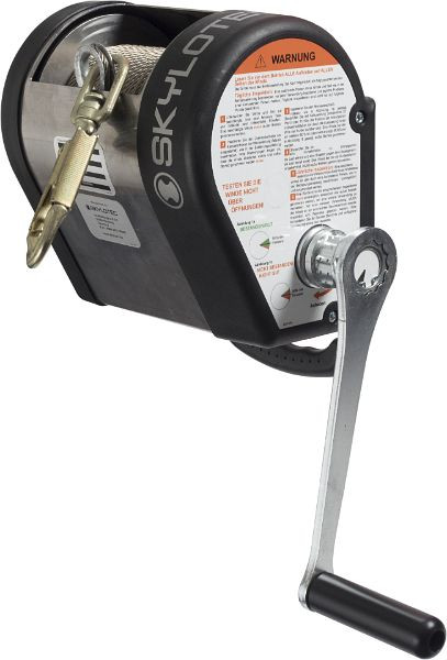 Skylotec Seilwinde inklusive 45 m Stahlseil und Karabiner JACKPOD WINCH 2, inklusive Anschlagpunkt ST GVZ/AL, JP-008-2