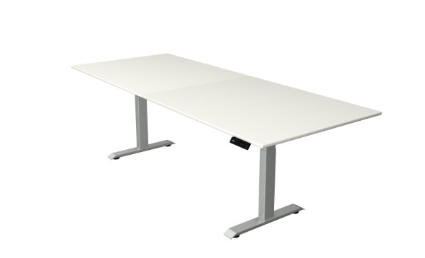 Kerkmann Steh-/Sitztisch Move 4 neu 250 x 100 cm Gestell silber, Tischplatte weiß, 10041210