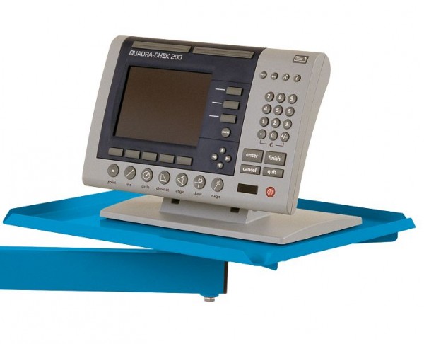 Manuflex ESD-Ablageboard drehbar für UNIVERSAL und CANTOLAB Arbeitstische, BxT 570 x 370 mm, Lichtblau, LZ8236.5012