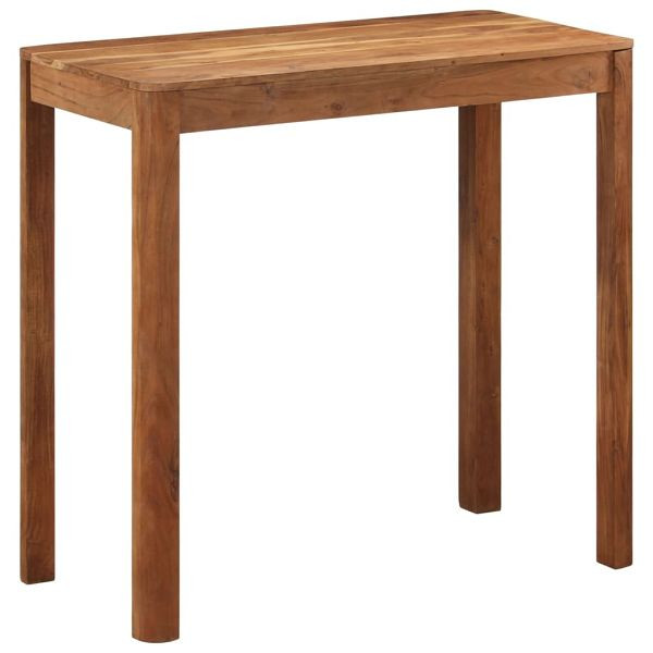 vidaXL Bartisch Massivholz Akazie Honigfarbenes Finish 110x55x106 cm, 337835